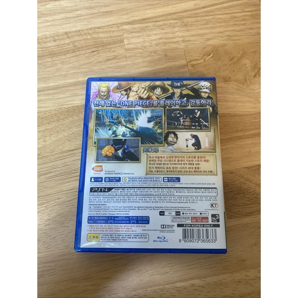 One Piece: Pirate Warriors 3 (Sony PlayStation 4, 2015) PS4 Korea W/ Manual